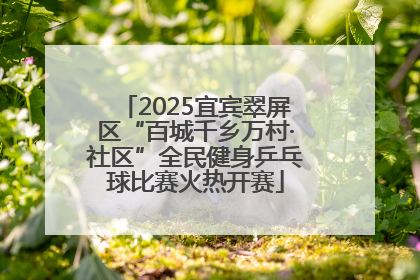 2025宜宾翠屏区“百城千乡万村·社区”全民健身乒乓球比赛火热开赛