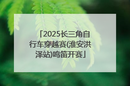 2025长三角自行车穿越赛(淮安洪泽站)鸣笛开赛