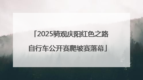 2025骑观庆阳红色之路自行车公开赛爬坡赛落幕