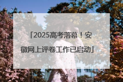 2025高考落幕！安徽网上评卷工作已启动