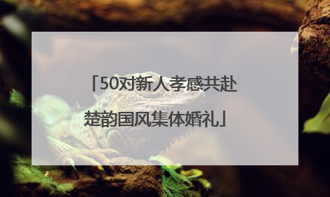 50对新人孝感共赴楚韵国风集体婚礼