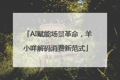 AI赋能场景革命，羊小咩解码消费新范式